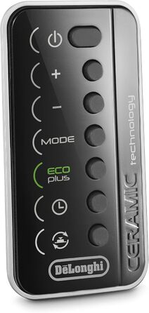 Керамічний тепловентилятор De'Longhi TCH8993ER.BC, керамічний тепловентилятор з 3 рівнями обігріву для приміщень до 70м, безшумна
