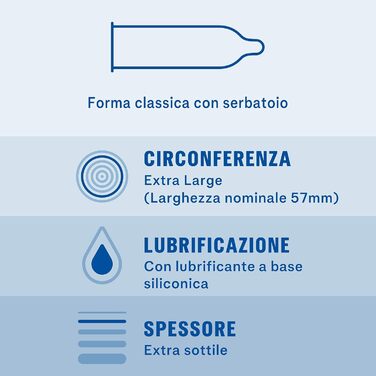 Презервативи Durex Invisible, ультратонкі 0,05 мм, XL, 24 шт