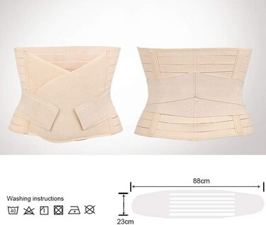 KuKiMa Postpartum Belly Belt Postpartum Support Belly Body Shaper High Elastic Support Corset Tummy Control Recovery Postpartal Corset for Women After Care, Beige, KuKiMa Postpartum Belly Belt Postpartum Support Belly Body Shaper High Elastic Support Cors