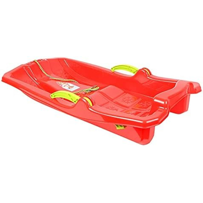Бобслей Санки Боб Тобогган Снігохід Гальмівний важіль з мотузкою Діти Сніг Зима Червоний
