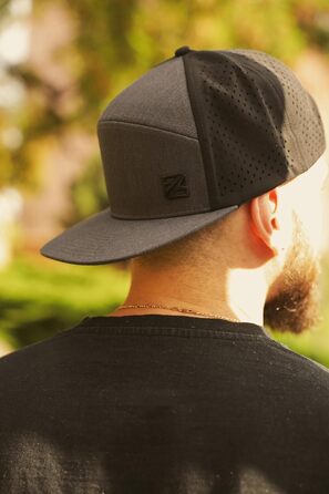 Кепка Snapback для чоловіків та жінок - Водовідштовхувальна бейсболка для чоловіків та жінок - Регульований розмір, Один розмір, Графітово-чорний