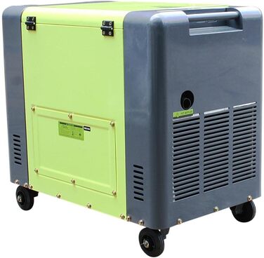 Електричний дизельний генератор Varan Motors 92625, звукоізольований, тип Panda, генератор потужності, 400 В 230 В, 6,25 кВА