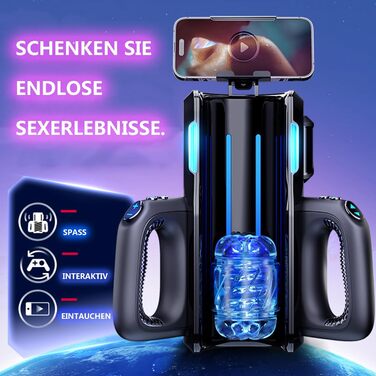 Електричний вимовний мастурбатор з двома ручками, 3 швидкості мультичастотний, секс-іграшки для чоловіків, мастурбація для чоловіків, кишенькові мастурбатори для пеніса