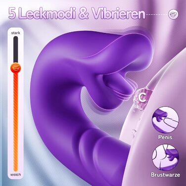 Набір вібраторів AI-Sync для жінок, вібратор-фалоімітатор, секс-іграшка для жінок з 5 режимами облизування язика, 5 режимів тріпотіння, 5 режимів вібрації, вібрація для жінок, набір секс-іграшок для жінок, вібратор, стимулятор клітора