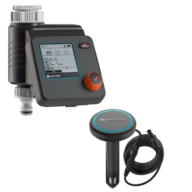 Набір Gardena для контролю поливу Select з датчиком вологості ґрунту, з&39єднання для крана 26,5 мм (G 3/4&39&39), адаптер 1&39&39-3/4&39&39, 1 x адаптер 3/4&39&39-1/2