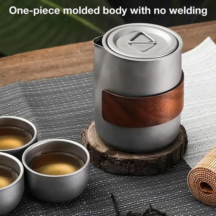 Китайський чайний набір з 3 чашками, чашками та місцем для зберігання чаю, портативний чайний набір з футляром, двошаровий