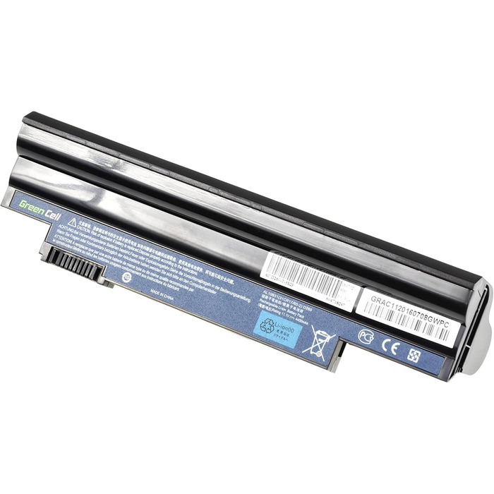 Акумулятор для ноутбука Green Cell AL10A31 AL10B31 AL10G31 для Acer Aspire One 522 722 D255 D257 D260 D270 (6 елементів 4400mAh 11.1V чорний)