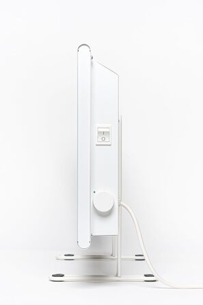 Електричний радіатор Adax Eco Basic - 2000 Вт, білий Термостат з таймером Електричний обігрівач на ніжках Електричний радіатор - 330 мм Захист від замерзання, тижневий режим 2000 Вт (137,4 x 9,7 x 33 см)