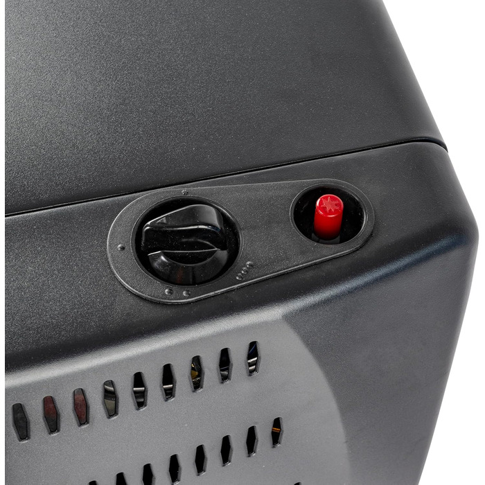 Газовий обігрівач Gde GGH 4200 K (4200 Вт, 3 рівні нагріву, п&39єзорозпалювання, портативний, робочий тиск 50 мбар, керамічні нагрівальні елементи, термозапобіжник, 4 фіксуючі ролики, вкл. газовий шланг та регулятор тиску)