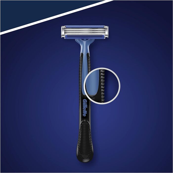 Гладка одноразова бритва Gillette Blue3, 16 бритв, Lubrastrip ука (1 упаковка)