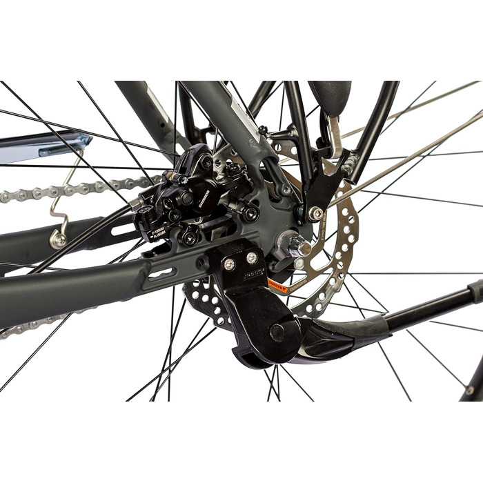 Чоловічий міський велосипед Airtracks 28 дюймів XXL, посилений, до 150 кг, міський велосипед CI.2880, втулка Shimano Nexus з 7 швидкостями та динамо - матово-чорний - розміри рами 56 см та 60 см - модельний рік 2026, 60 см (підходить для велосипедистів зр