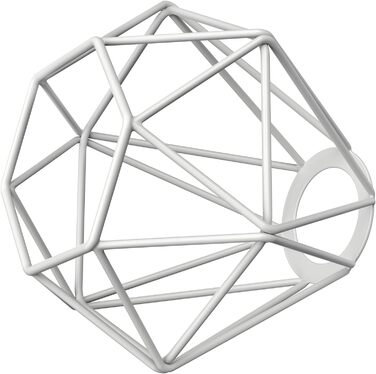 Абажур у клітку, чорний, 155 мм Ø ( (), білий / 15,5 см / сталь), 3 шт.