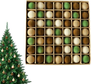 Набір із 49 оксамитових різдвяних кульок Generisch