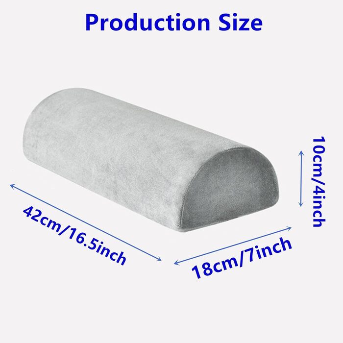 Подушка з піни з ефектом пам&39яті у формі півмісяця, подушка для ніг, колін, попереку - подушка для підняття ніг для сну на боці та спині, шиї, ніг, колін та талії