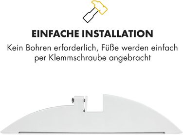 Ніжки Klarstein Wonderwall для інфрачервоного обігрівача Wonderwall - пластик, 2 шт., аксесуари, сіро-сріблясті