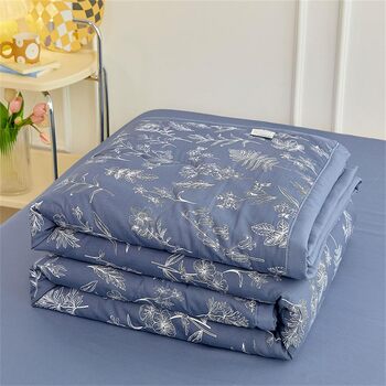 Покривало Mateju, стьобане візерунок, плед з мікрофібри, дихаючий, легкий, тонкий літній плед, м&39який стьобаний плед для дивана-ліжка (синій, 180*200 см) синій 180*200 см