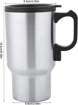 Автомобільна електрична кружка з підігрівом, 12В 450мл Кружка з підігрівом для подорожей Електричний чайник Кавова кружка 450мл Ел