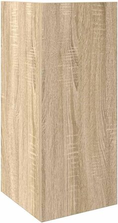 Журнальний столик з полицею, дуб Сонома, 25,5x27x60 см, Акцентний столик, Столик з лампою, Маленький столик, Столик для дивана, Столик для вітальні, Кутовий столик, дуб Сонома 1