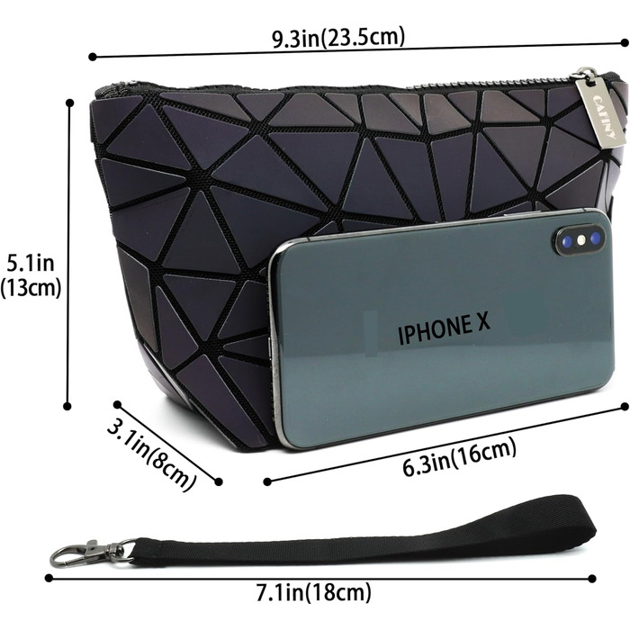 Маленькі жіночі клатчі на кожен день Геометричні сумочки для жінок Яскраві сумочки та сумки на ланцюжку, Геометричні сумки та голографічні крос-боді Набір A