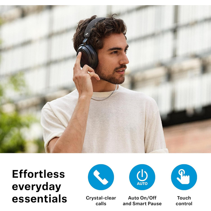 Бездротові навушники Sennheiser Consumer Audio Momentum 4 - Bluetooth-гарнітура для кришталево чистих дзвінків з адаптивним шумоза