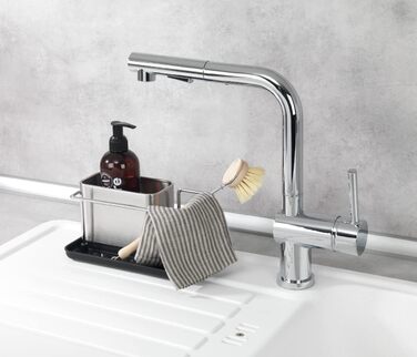 Високоякісний органайзер для мийки з нержавіючої сталі, мийка з великою кількістю місця для зберігання засобу для миття посуду, га