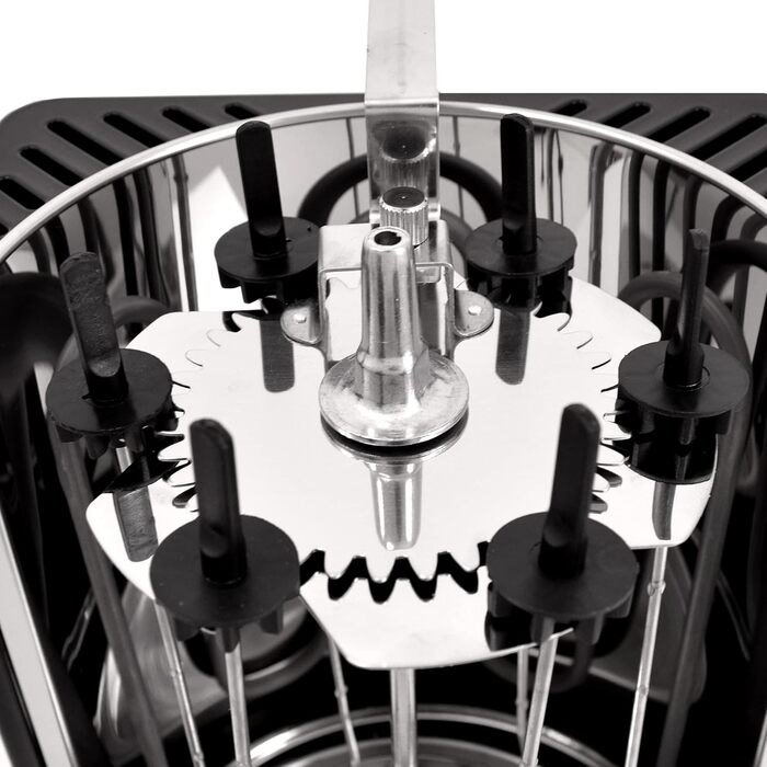 Німеччина Вертикальний гриль Шашличний гриль Гіросгриль Шашлик з м'яса Гриль Курка гриль RED-A-1400W-BLACK-Bilbao