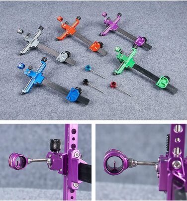 Приціл для рекурсивного лука SURWOLF 9 дюймів – карбонове кріплення, для правшів, червоний