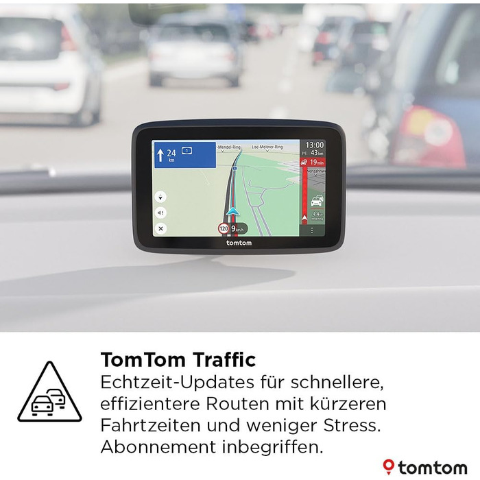 Навігаційний пристрій TomTom Car Sat Nav GO Classic Lite (6 дюймів, TomTom Traffic, оновлення карт Європи, оновлення через Wi-Fi, інтегроване, двостороннє кріплення) 6-дюймовий Lite