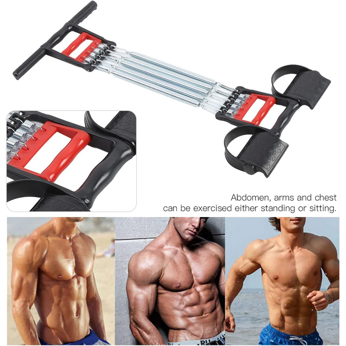 Трифункціональний еспандер для грудей, багатофункціональне обладнання 3 в 1, тренажер для розширення грудей, пружинний розвиваючий пристрій для тренування м&39язів у домашньому фітнесі, знімний