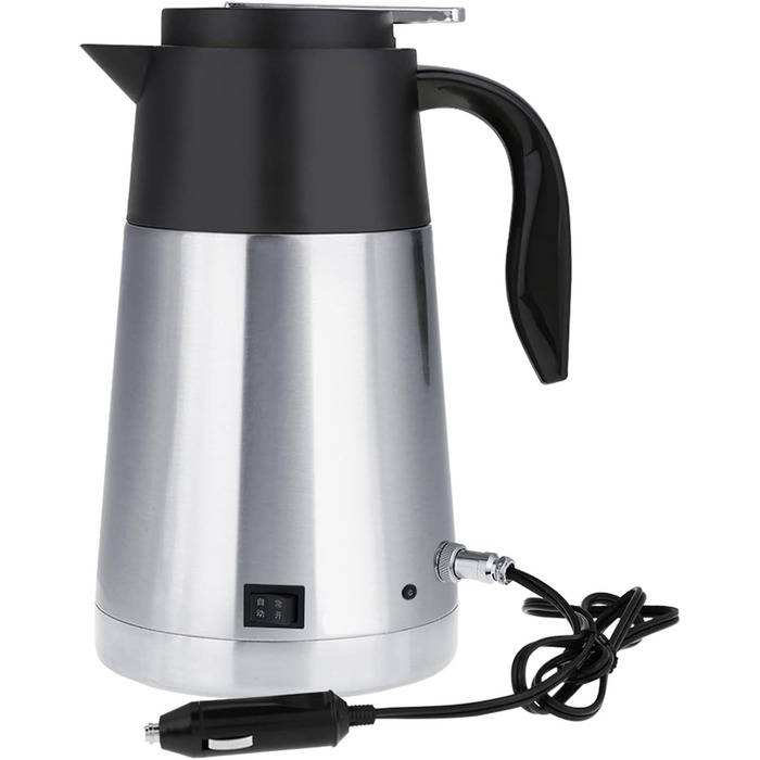 Автомобільний електричний чайник, 12V/24V 1300ml з нержавіючої сталі автомобіль вантажівка подорож чайник чайник нагрівання води ч