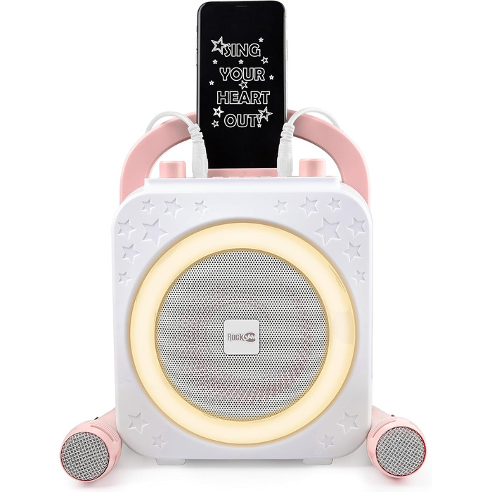 Караоке-машина RockJam Ring Bluetooth, 10 Вт, рожеве золото