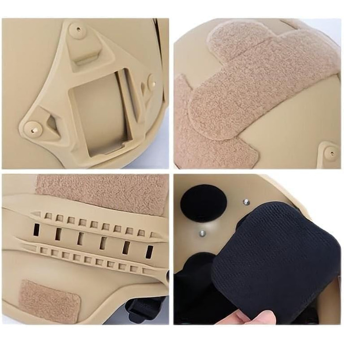 Тактичний шолом для страйкболу Mich 2000 ACH із захистом вух, переднім кріпленням для ПНБ та бічною планкою для пейнтболу, спорту на свіжому повітрі, полювання, стрільби та гри в бруді