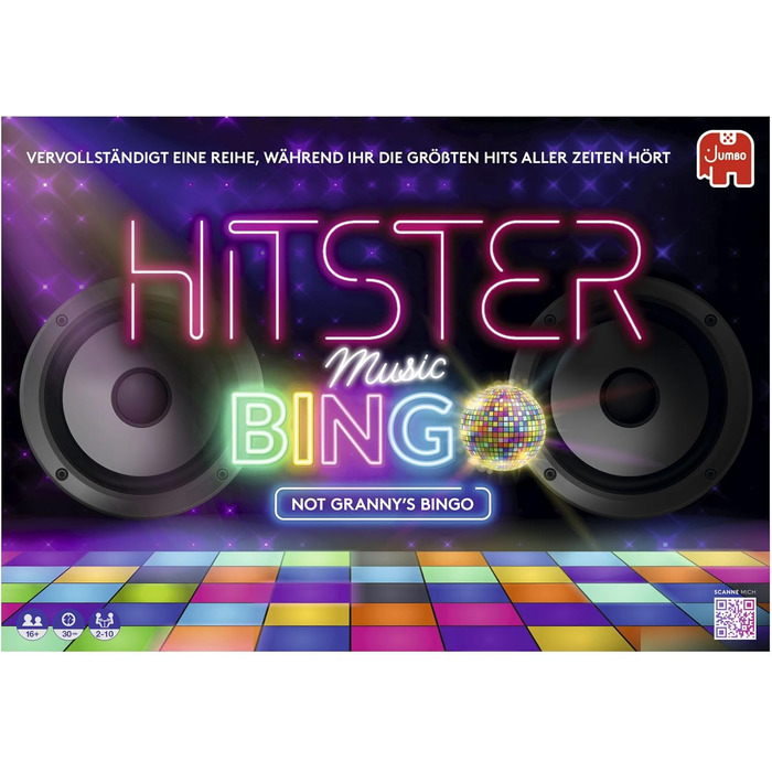 Музична настільна гра, для віку 16, 2-10 гравців, ідеально підходить для ігрових вечорів, вечірок та сімейного відпочинку, німецька (DE)