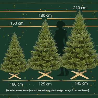 Штучна різдвяна ялинка преміум-класу 180 см TreesHouse