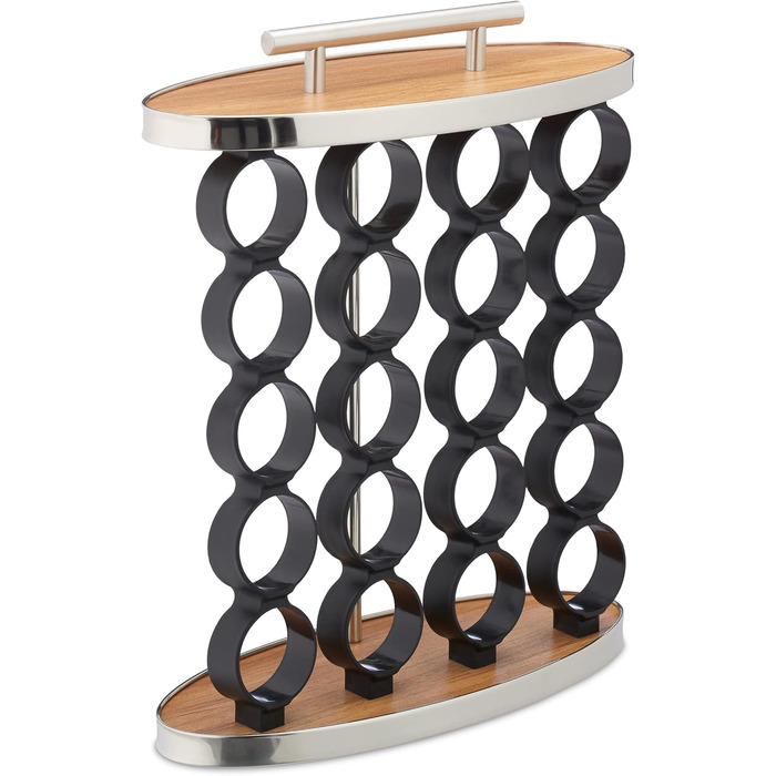 Портативна підставка для спецій Relaxdays, що містить 20 банок для спецій, зі вставкою-шейкером, з можливістю повторного наповнення, срібляста/прозора