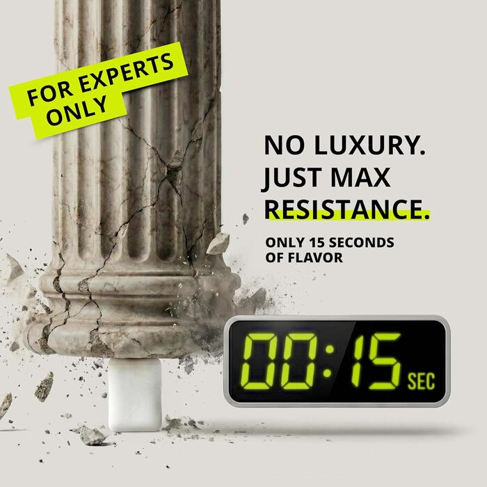 Жувальна гумка для тренування щелепи JAWLINER Hard Fitness Gum (м'ята)