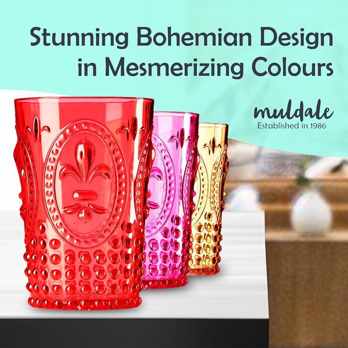 Елегантний дизайн в стилі бароко, акрилові стакани, посуд для напоїв, можна мити в посудомийній машині, набір з 6 багаторазових, у