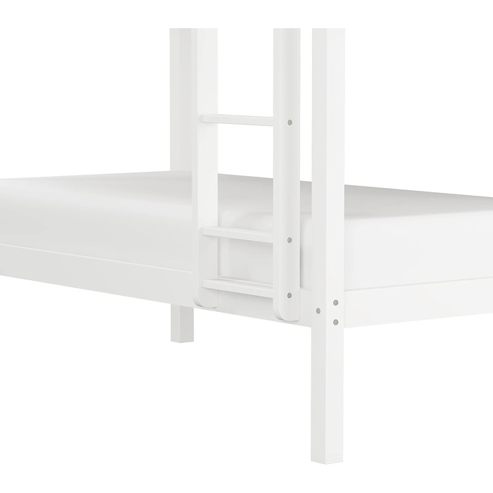 Двоярусне ліжко Hillsdale Caspian для дітей та підлітків, двоспальне, шоколадно-коричневе Casual Twin біле