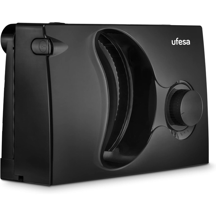 Хліборізка Складний електричний слайсер, ковбасний слайсер, запобіжна ручка, лезо з нержавіючої сталі 170 мм, регулятор товщини від 0 до 15 мм, 150 Вт, 0918 Katana