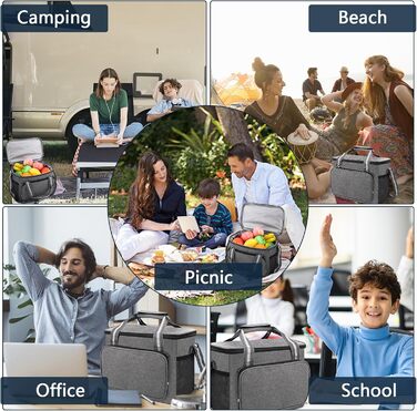 Сумка-холодильник Royouzi, термосумка 15 л, складна ізольована сумка, портативна сумка для пікніка, сумка для ланчу, сумка-холодил