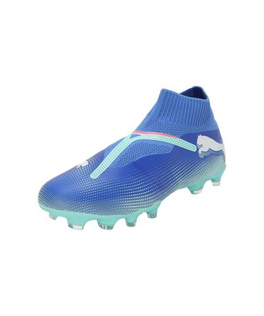 Футбольні бутси PUMA Unisex Future 7 Match Ll Fg/Ag 45 EU Bluemazing Puma White Electric Peppermint