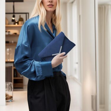 Жіночий клатч Milisente із замшевої вечірньої сумки, маленька сумка через плече, замшевий синій