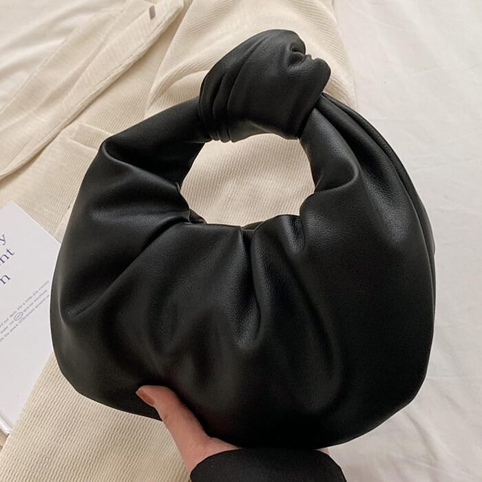 Жіночі сумки ASIEIT, маленькі, вузлуваті, однотонні, PU шкіра, плісирований клатч, проста, рвана сумка для подорожей на свіжому по