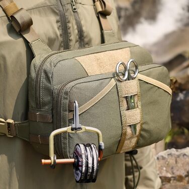 Багатофункціональна рибальська сумка VOTAGOO, рибальський жилет, рибальська сумка для рибалки Універсальна сумка для риболовлі. Скриня для рибальства. Сумки для відпочинку для ферм. Полювання. Риболовля. На відкритому повітрі (ЗЕЛЕНИЙ) Зелений