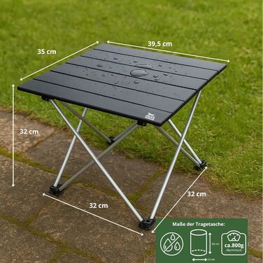Маленький розкладний кемпінговий столик BigDean, надлегкий, маленький розкладний столик - маленький кемпінговий столик, маленький розкладний кемпінговий столик
