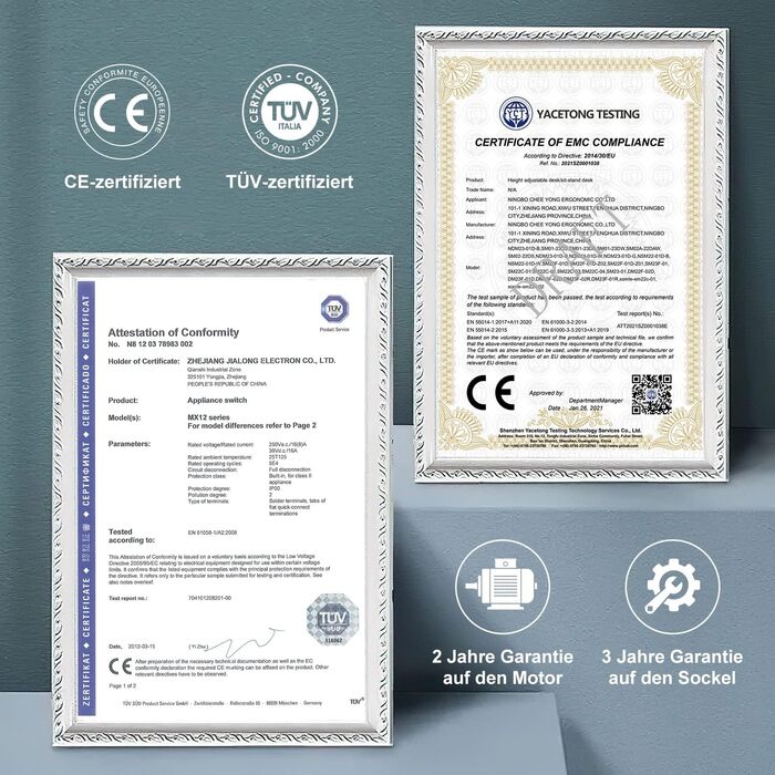 Каркас столу JUMMICO з регульованою висотою, USB-портом та кабельним лотком, електрично регульований каркас столу з колесами, стіл для роботи стоячи (чорний)