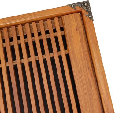 Піднос для чайної церемонії Гунфу, дерев'яний, з великим резервуаром для води та орхідеями, для чайної церемонії Гунфу, 28 x 43 см