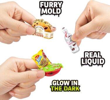 Від ZURU, упаковка з 2 шт. , капсули-сюрпризи для хлопчиків віком від 3 років, серія веселих мініатюр, серія іграшок Gross 2, 2 капсули, 5 Surprise Mega Gross Minis