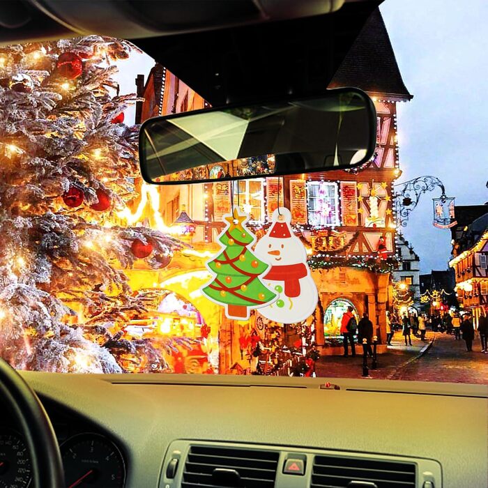 Ароматична ялинка Автомобільне Різдво x6, Освіжувач повітря Ароматична ялинка, Освіжувач повітря для автомобіля, Ароматична підвіс