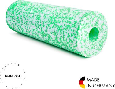 Ролик для фасції BLACKROLL (45 см x 15 см), фітнес-ролик для самомасажу спини та ніг, ефективний масажний ролик різного рівня жорсткості, зроблено в Німеччині, середній 45 - білий/зелений